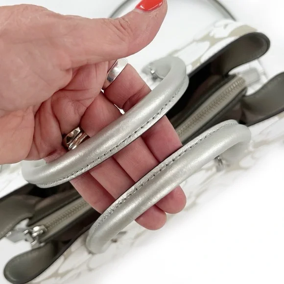 Kate Spade Evangelie Larchmont Ave Breezy Floral Leather Satchel Crossbody Bag - Picture 11 of 16